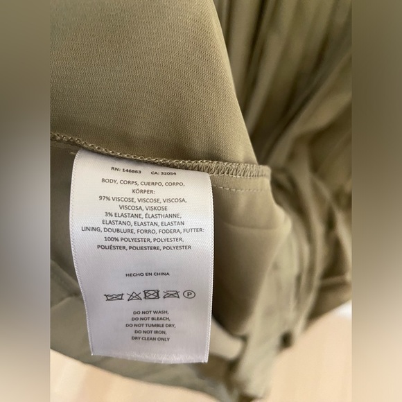 Anthropologie Mare Mare olive green Layered Tank Pleated Maxi Dress - Picture 5 of 6